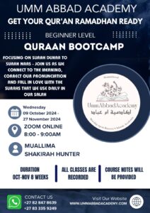 Beginner Level Quran Bootcamp