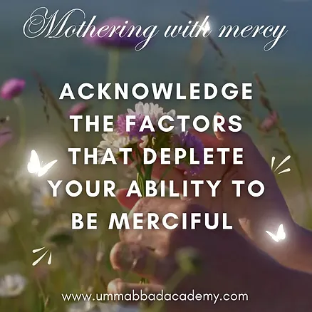 Mothering with mercy : The acknowledgement process