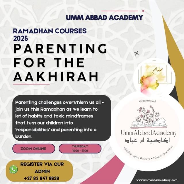 PARENTING FOR THE AAKIRAH